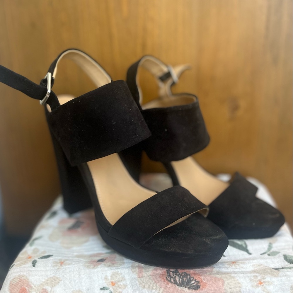 Report black sandals 7.5